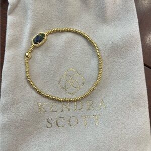 Kendra Scott Gold Bracelet with Blue Stone